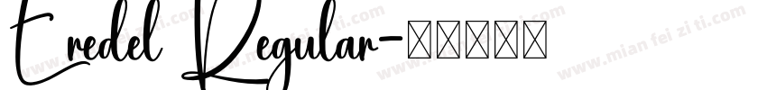 Eredel Regular字体转换